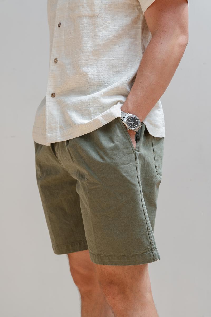 3sixteen Drawstring Shorts - Olive Twill
