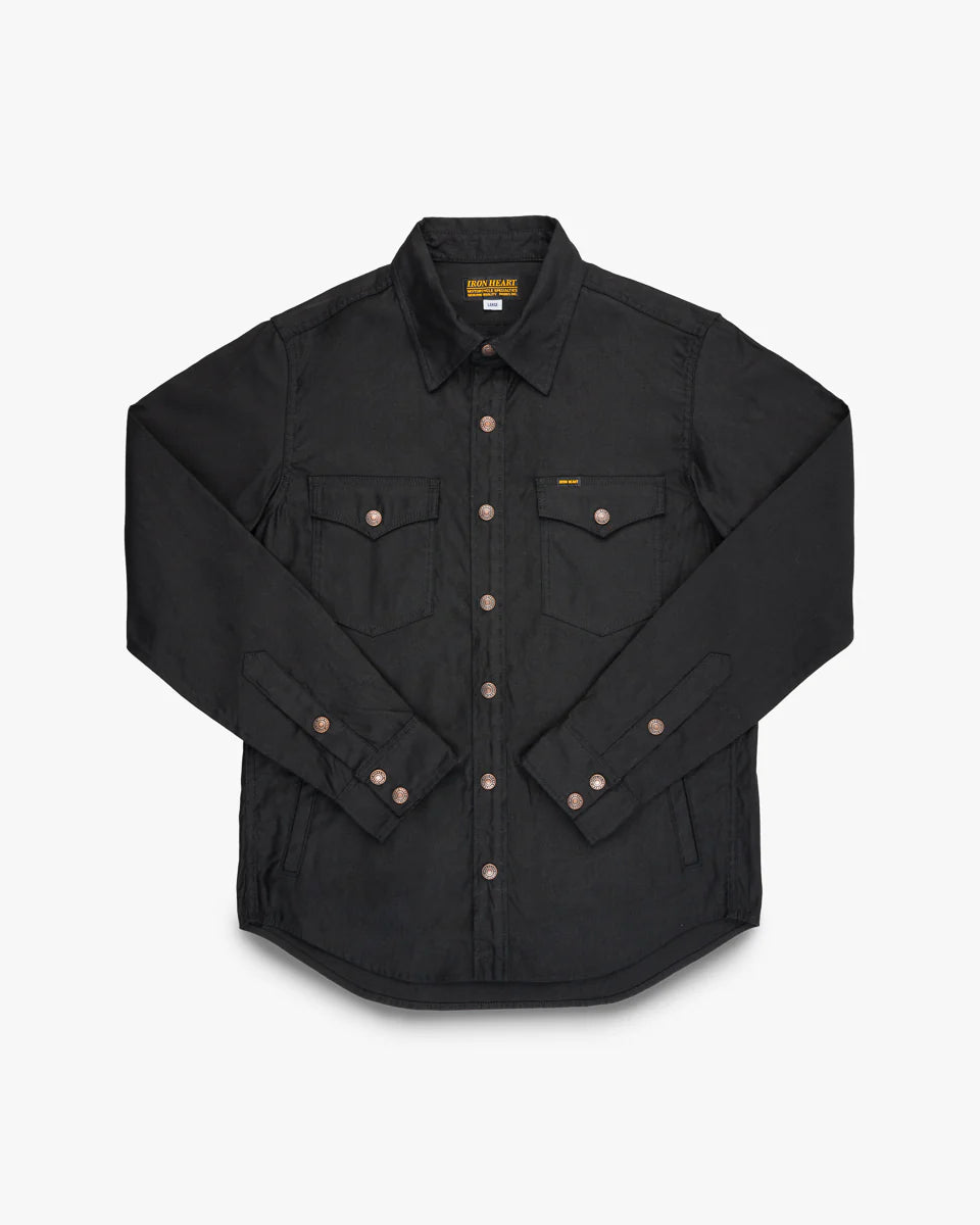 Iron Heart 8oz Military Whipcord CPO Shirt - Black – Berkeley Supply