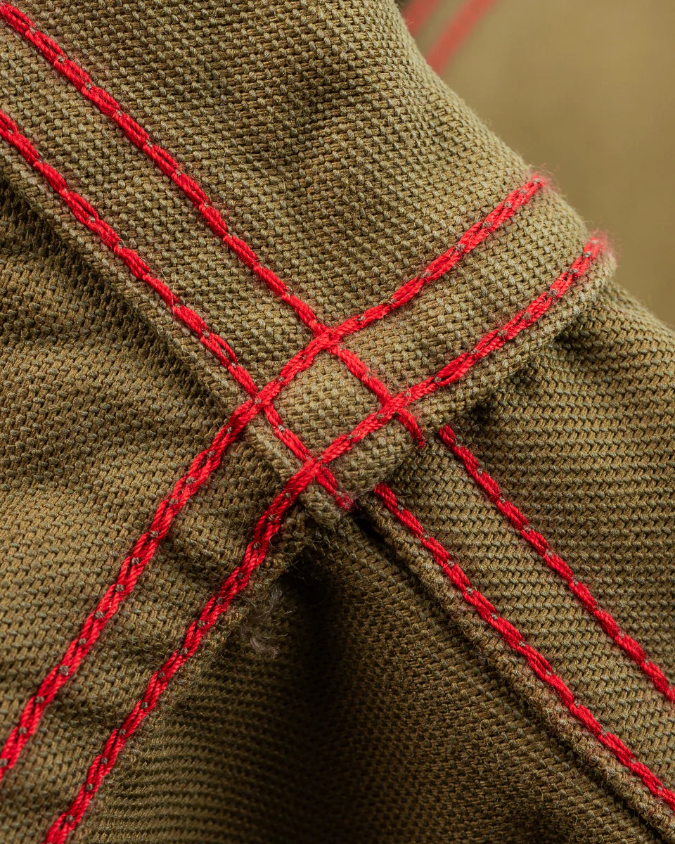 Iron Heart 12oz Military Moleskin Western Shirt - Khaki