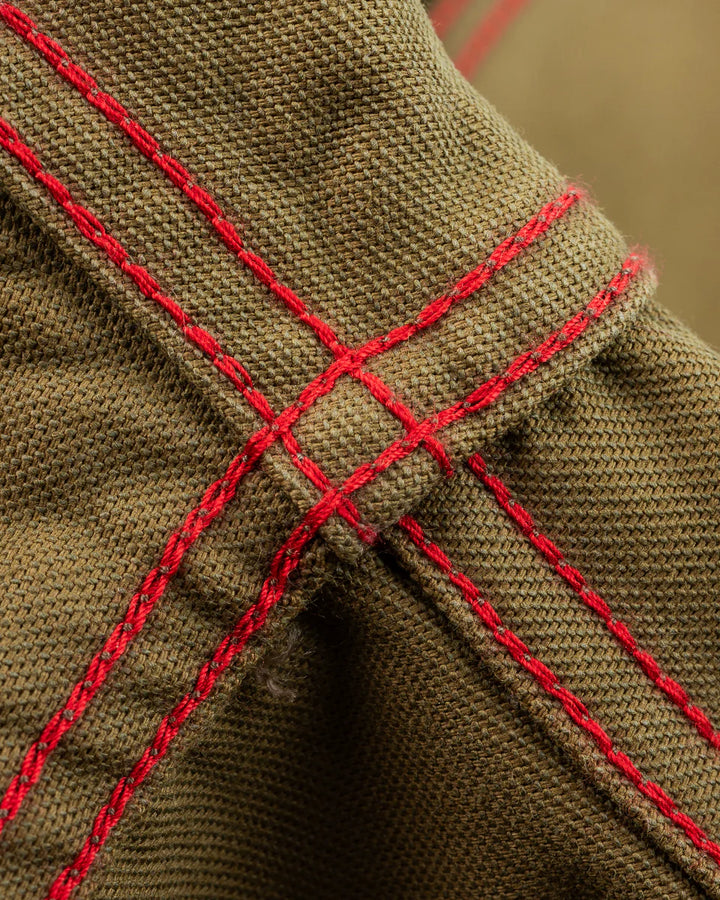 Iron Heart 12oz Military Moleskin Western Shirt - Khaki