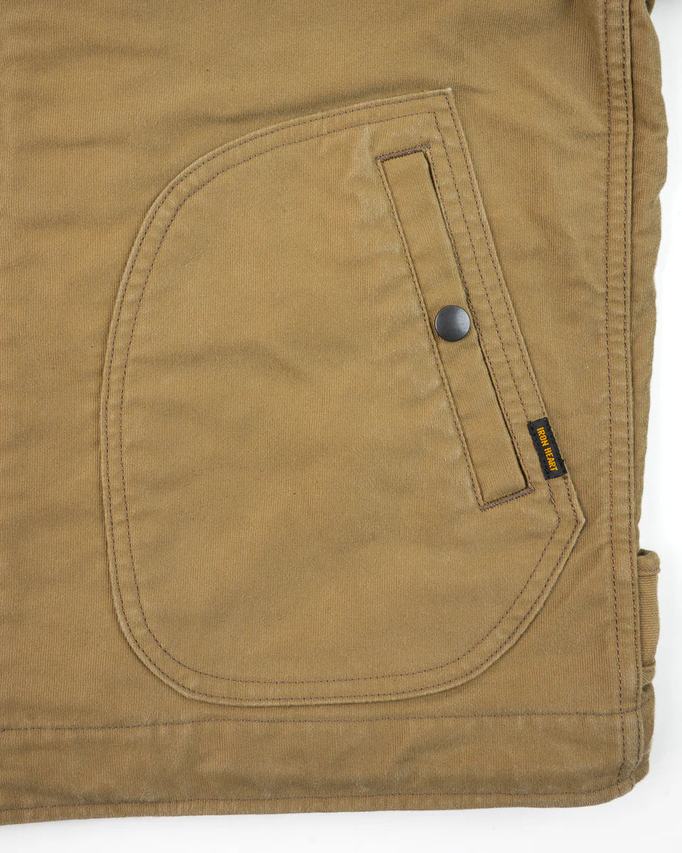 Iron Heart 12oz Whipcord Lightweight N1 Deck Jacket - Khaki