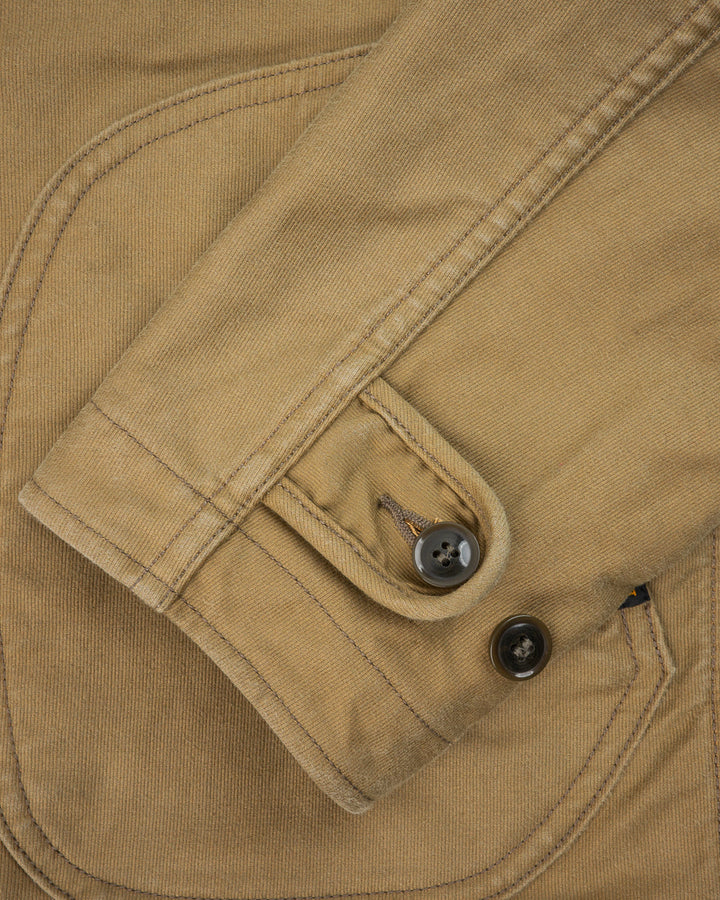 Iron Heart 12oz Whipcord Lightweight N1 Deck Jacket - Khaki