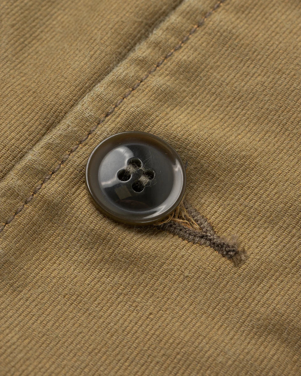 Iron Heart 12oz Whipcord Lightweight N1 Deck Jacket - Khaki