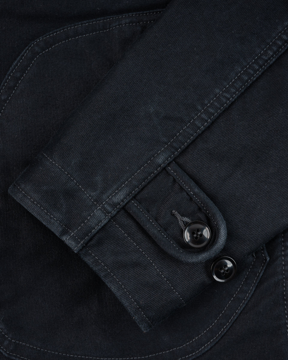 Iron Heart 12oz Whipcord Lightweight N1 Deck Jacket - Black