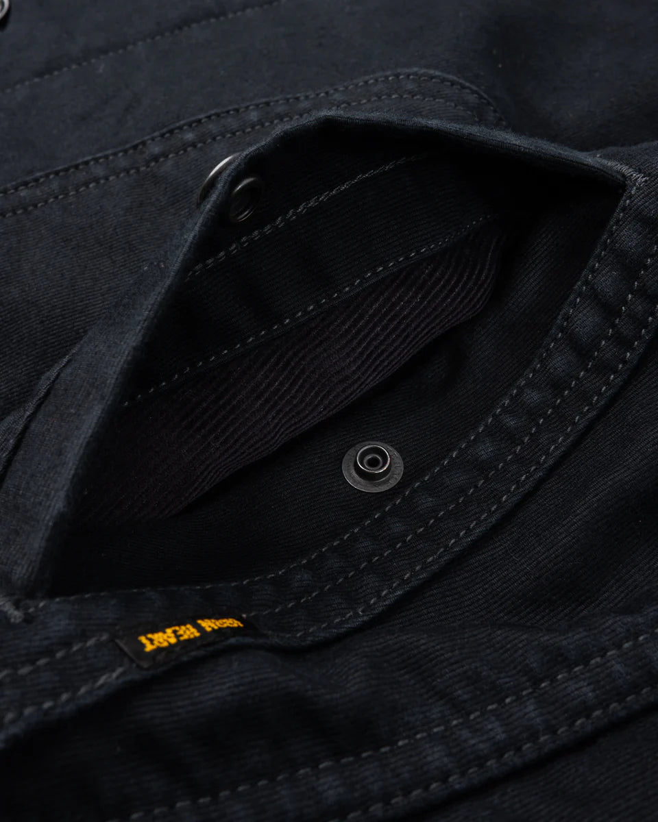 Iron Heart 12oz Whipcord Lightweight N1 Deck Jacket - Black