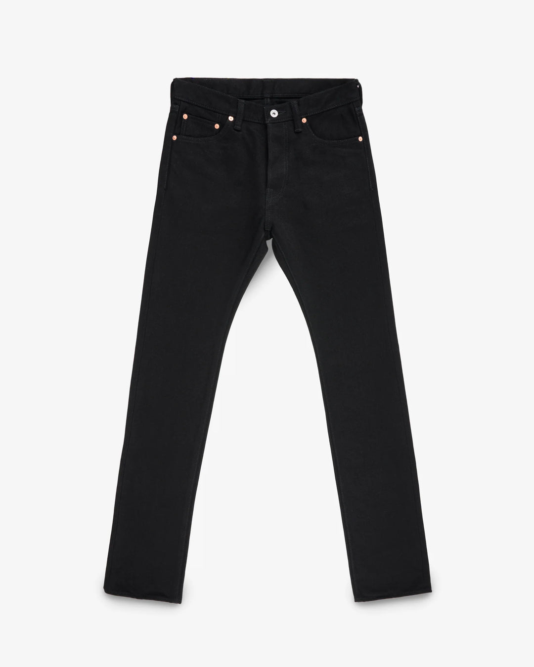 Iron Heart 555 21oz Slim Cut Selvedge Denim - Superblack (Fades To Grey)