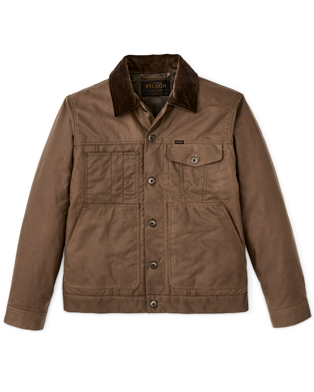 Filson - Insulated Short Cruiser Jacket in Dark Brown