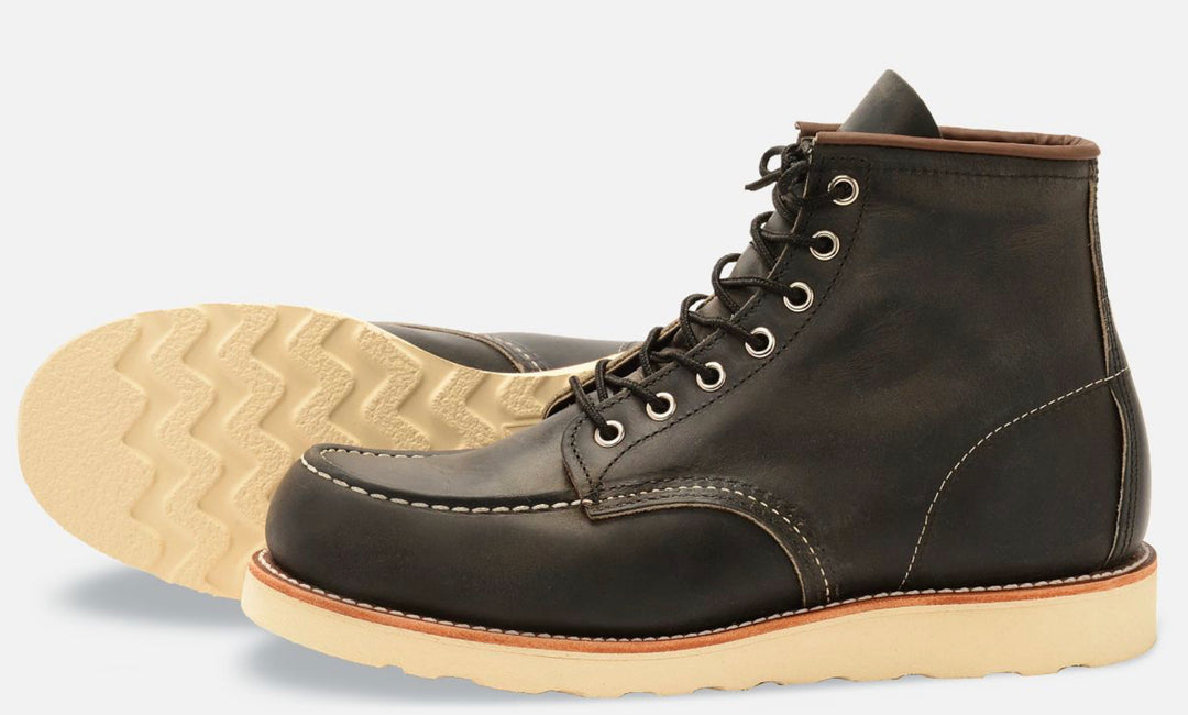 Red Wing Factory Second- 8890 CLASSIC MOC CHARCOAL ROUGH & TOUGH LEATHER