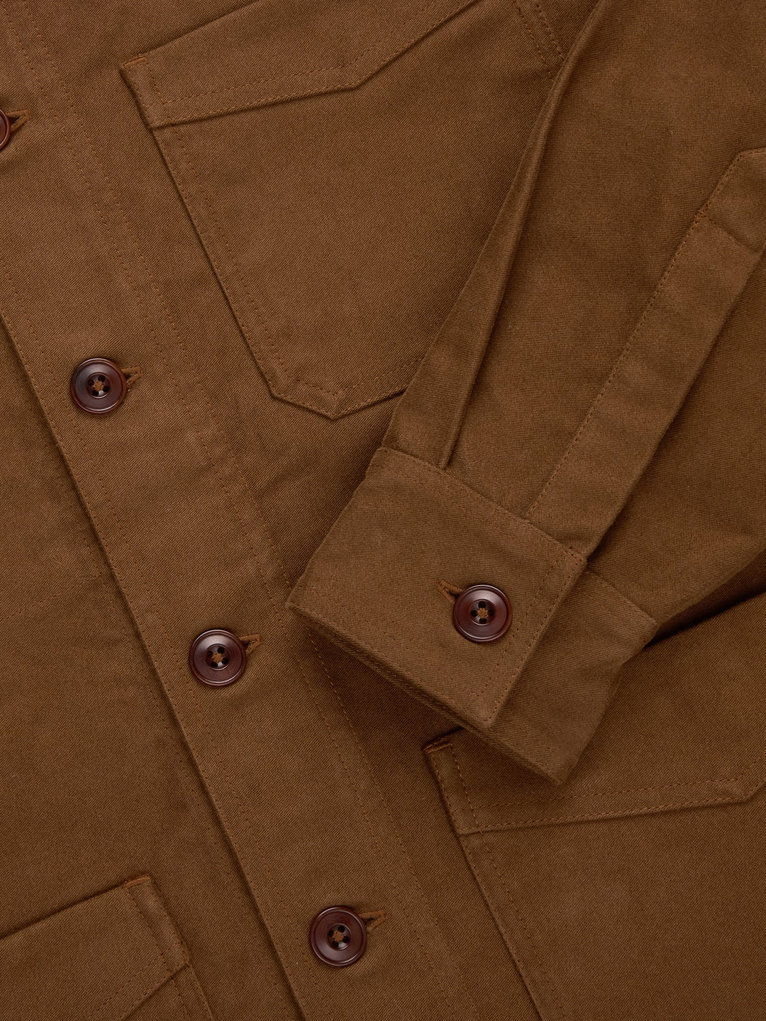 3sixteen French Work Jacket - Brown Moleskin