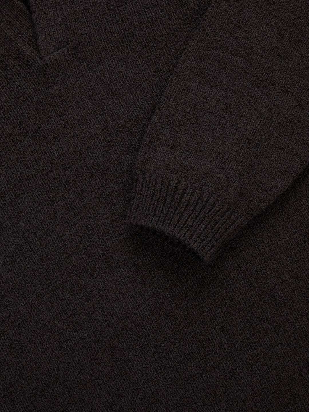 3sixteen Long Sleeve Knit Polo - Bark Boucle