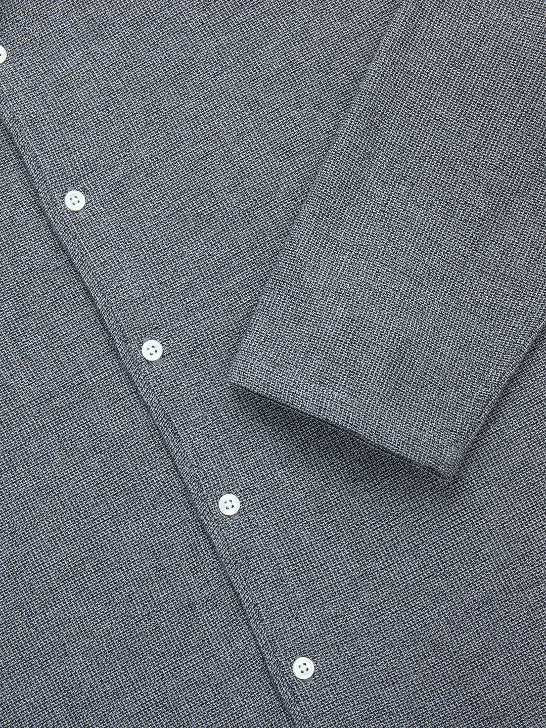 3sixteen Loop Collar Shirt - Black Marled