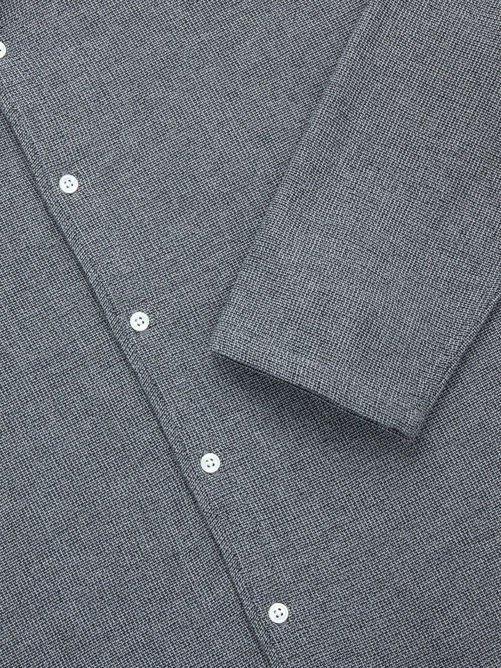 3sixteen Loop Collar Shirt - Black Marled