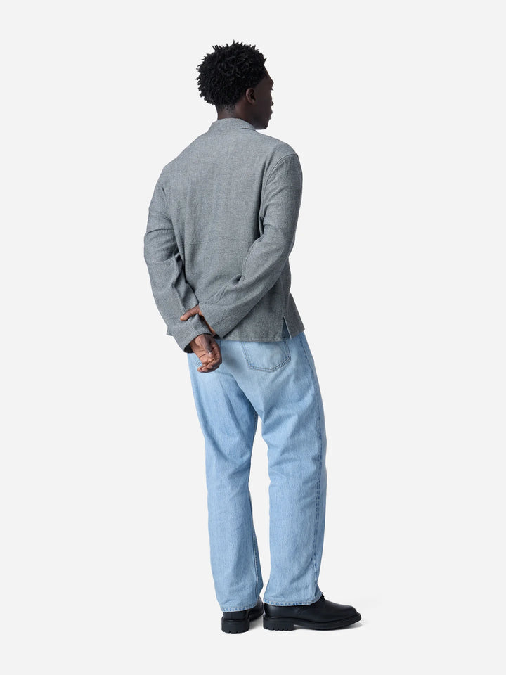 3sixteen Loop Collar Shirt - Black Marled