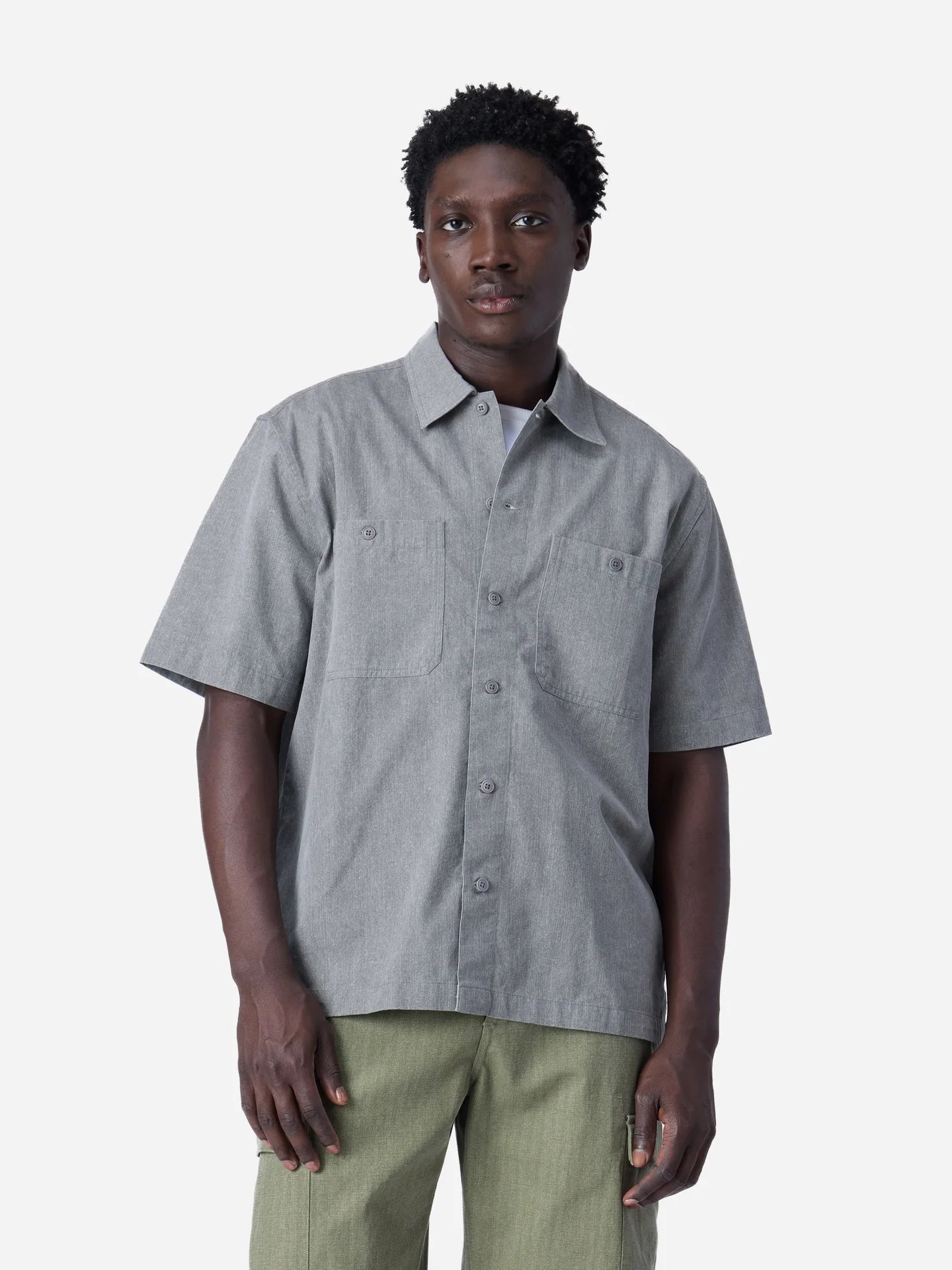 3sixteen Short Sleeve Workshirt - Charcoal – Berkeley Supply 3sixteen Short Sleeve Workshirt - Charcoal – Berkeley Supply