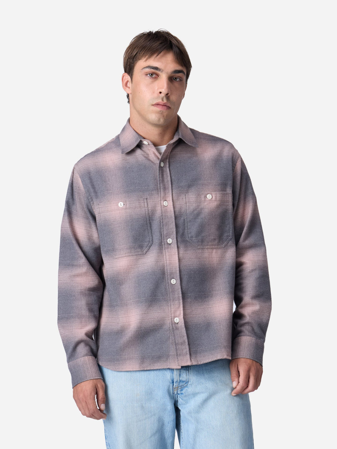 3sixteen Utility Flannel - Mauve Ombre