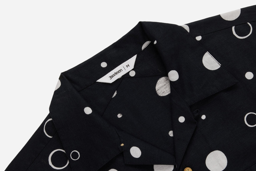 3sixteen Vacation Shirt - Black Calder Dot