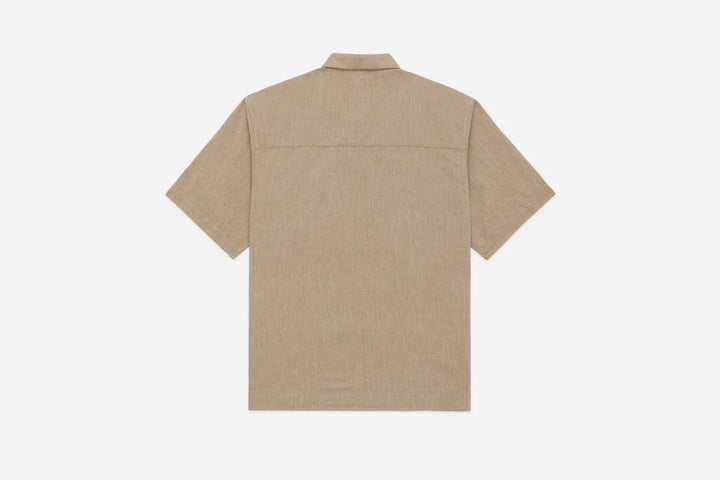 3sixteen Short Sleeve Loop Shirt - Khaki Linen/Cotton