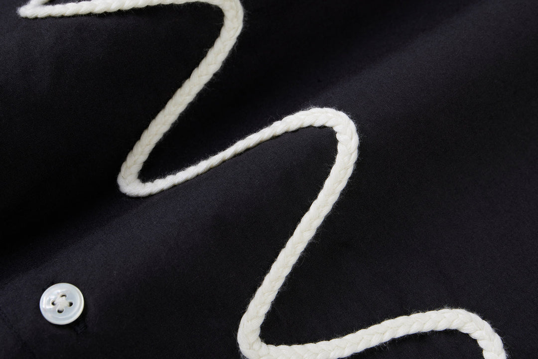 3sixteen Vacation Shirt - Black Squiggle