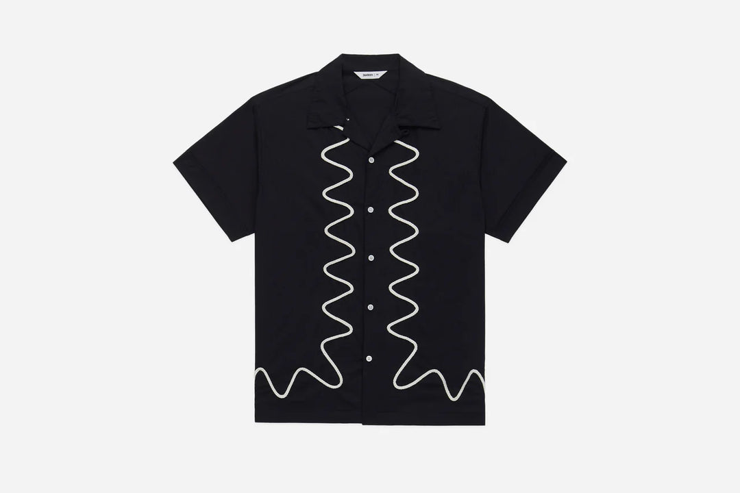 3sixteen Vacation Shirt - Black Squiggle