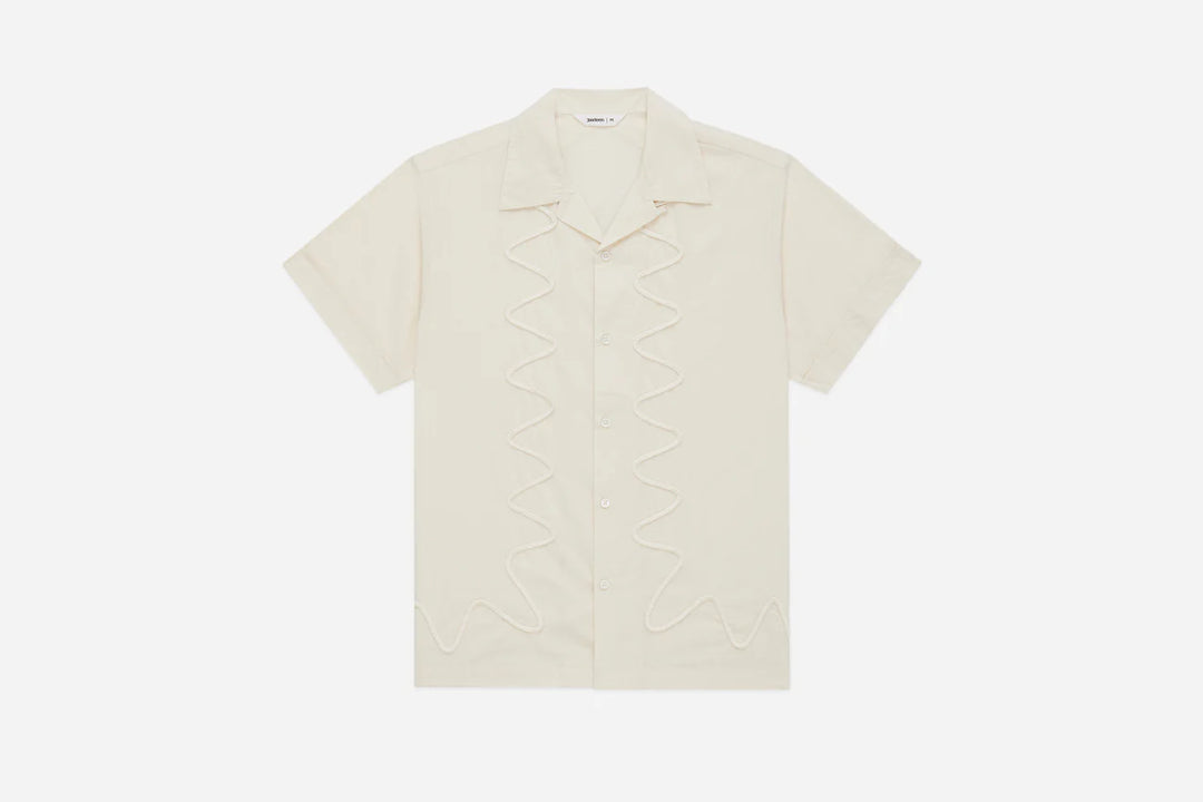 3sixteen Vacation Shirt - Ecru Squiggle