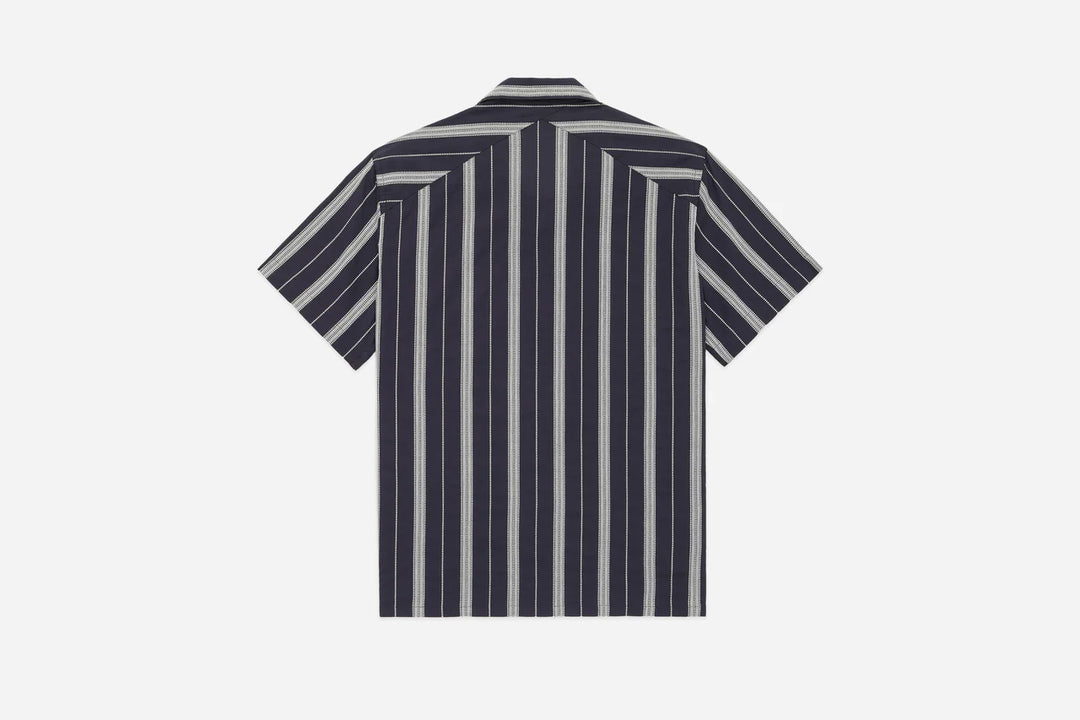 3sixteen Cabana Shirt - Black Ticking Stripe