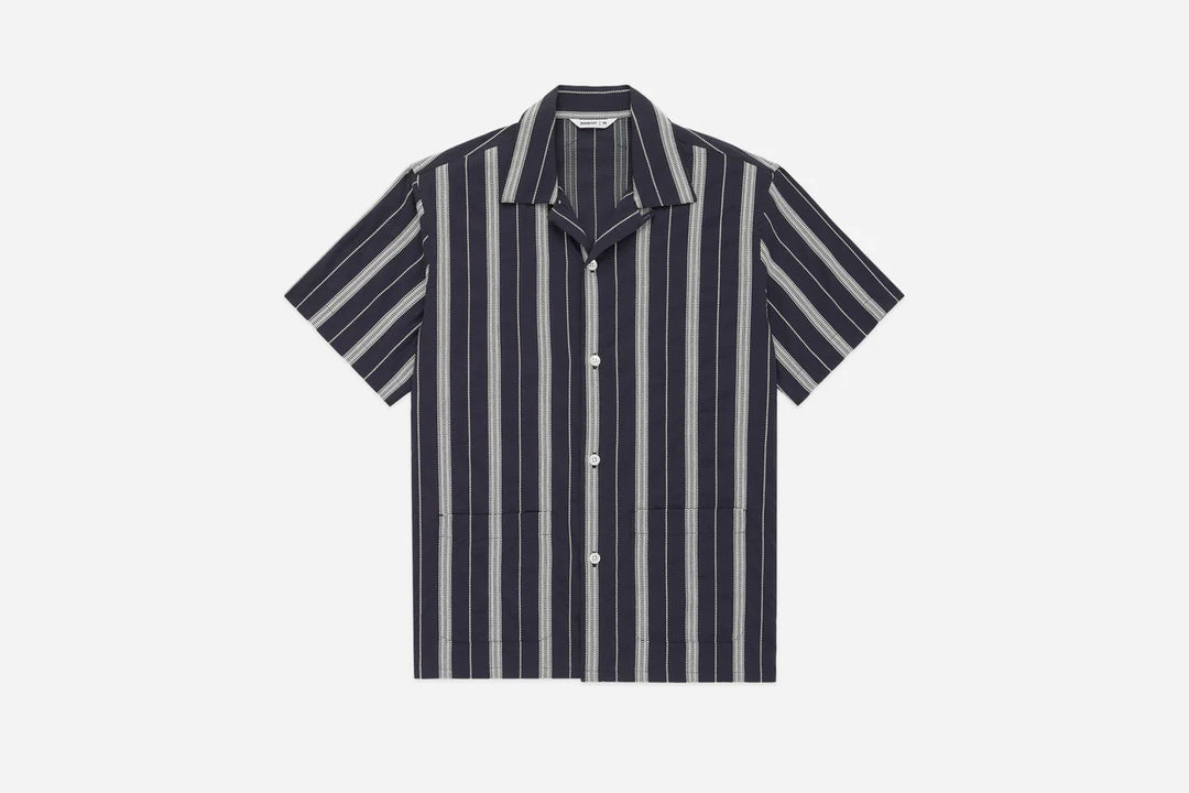 3sixteen Cabana Shirt - Black Ticking Stripe