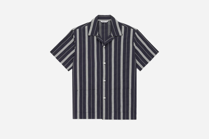 3sixteen Cabana Shirt - Black Ticking Stripe