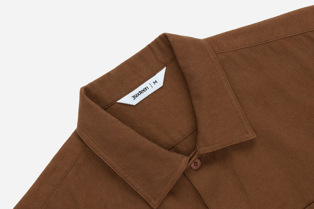 3sixteen Short Sleeve Workshirt - Sandstone Twill