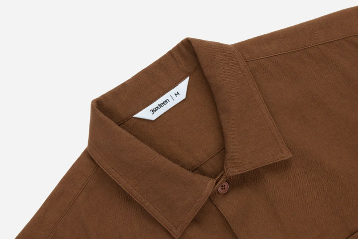 3sixteen Short Sleeve Workshirt - Sandstone Twill