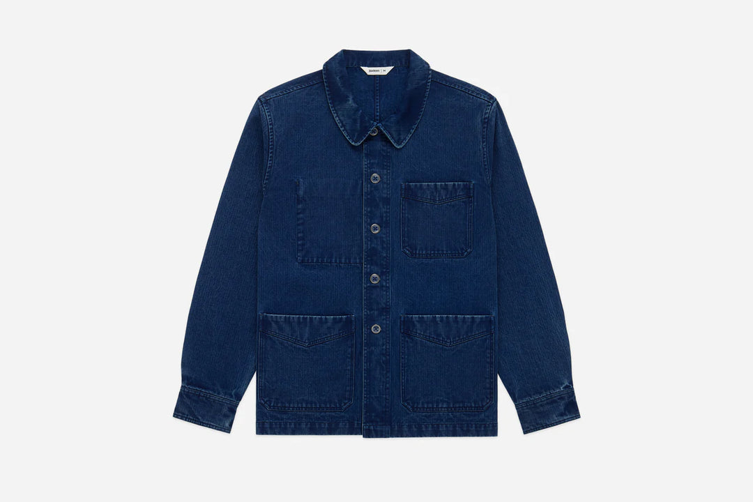 3sixteen French Work Jacket - Indigo HBT