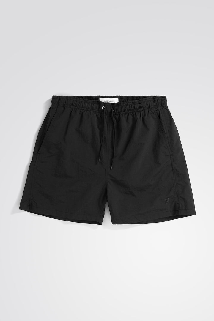 HAUGE RECYCLED NYLON SWIMMERS - BLACK