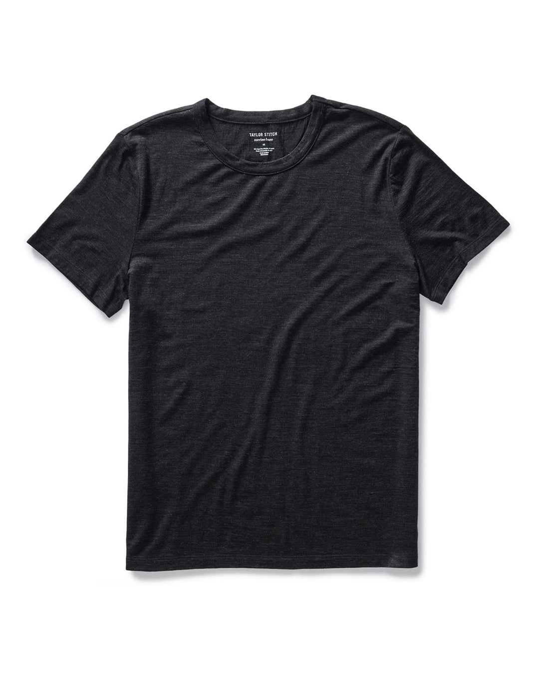 Taylor Stitch - The Merino Tee in Heather Black