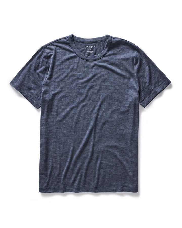 Taylor Stitch - The Merino Tee in Heather Navy
