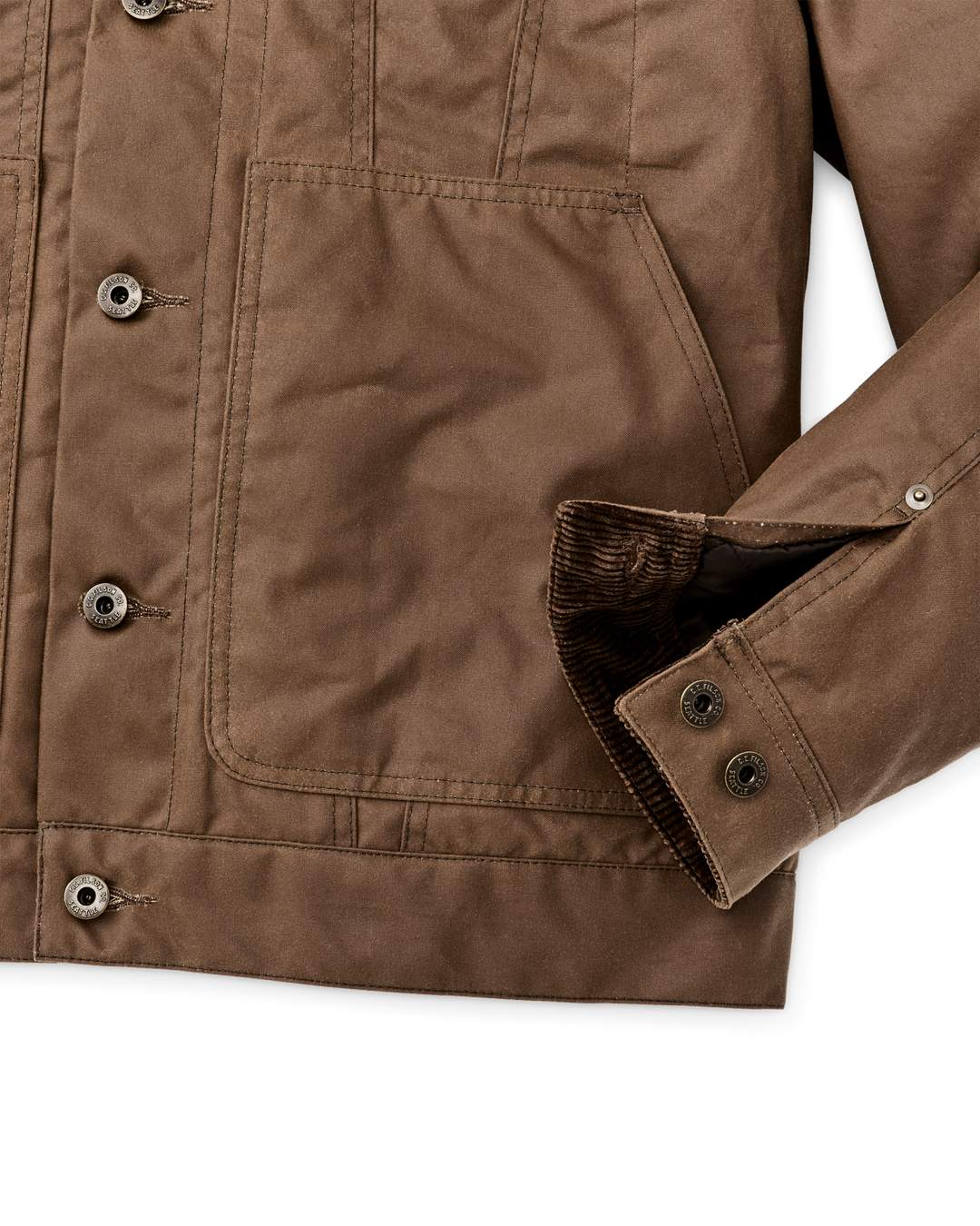 Filson - Insulated Short Cruiser Jacket in Dark Brown