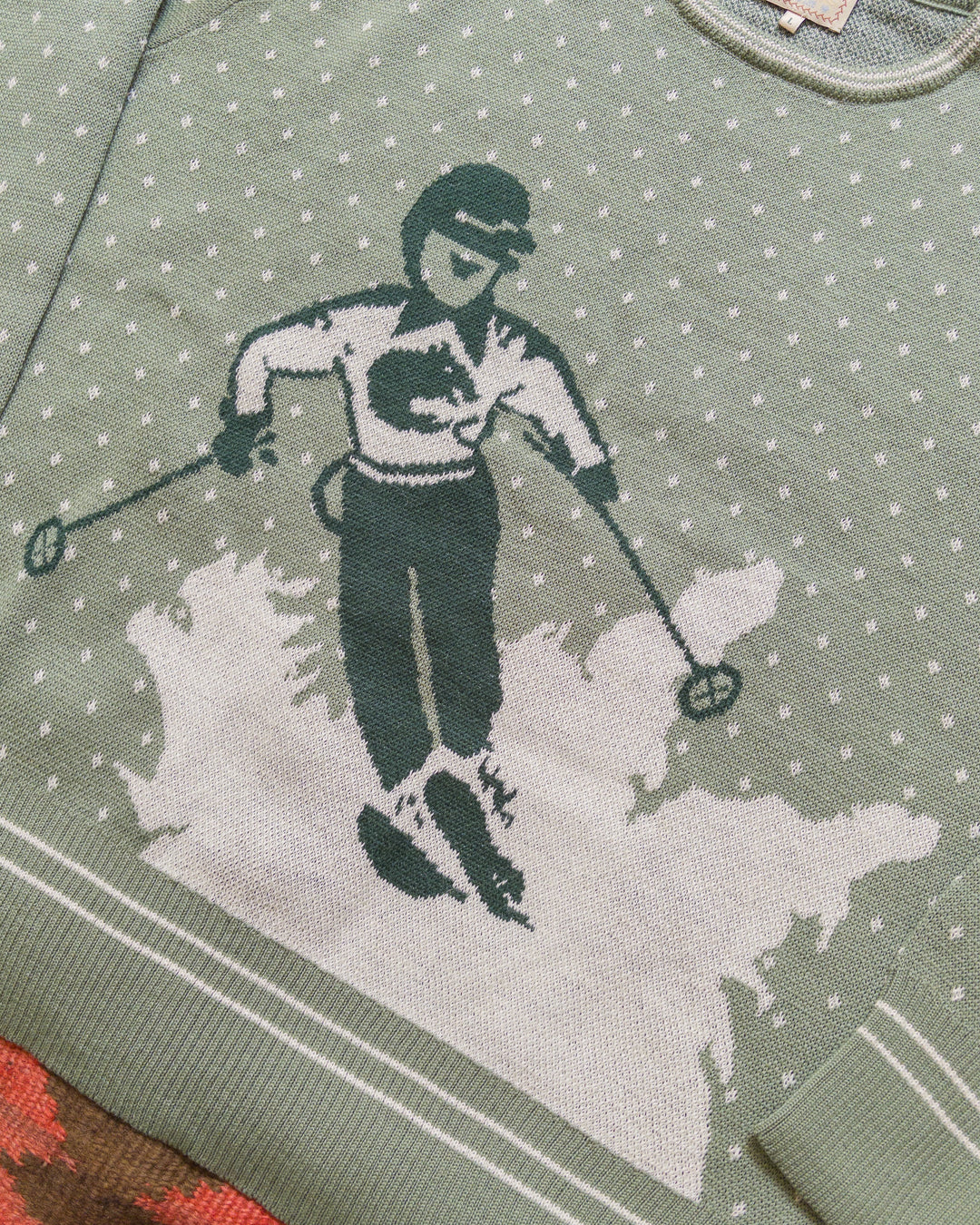 Wythe Downhill Crewneck Sweater - Sage