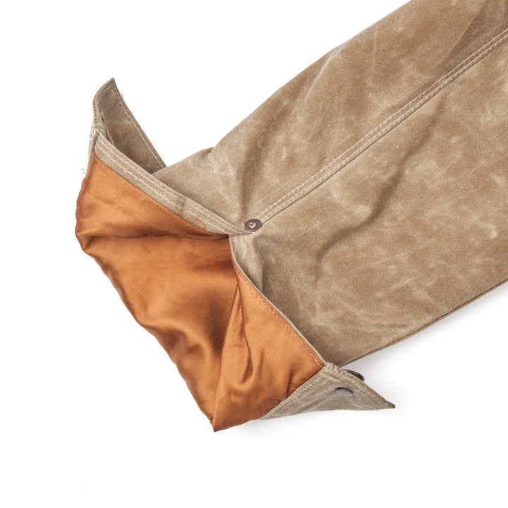 Freenote Cloth Riders Jacket Waxed Canvas - Tobacco Brown Interior