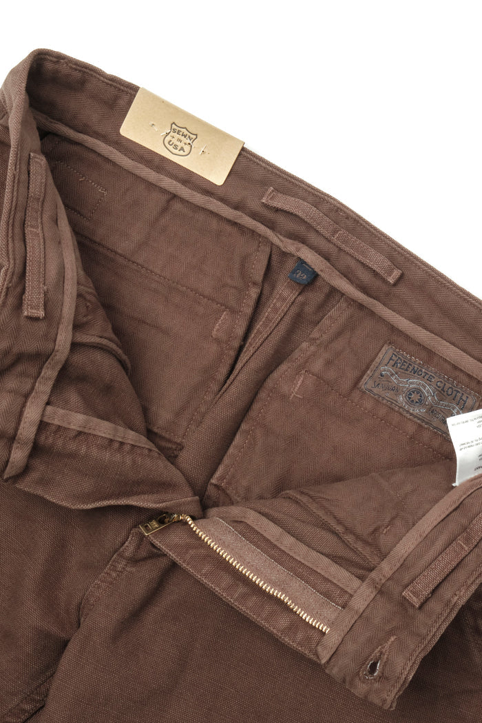 Freenote Cloth Workers Chino Slim Fit 14oz Slub - Bark