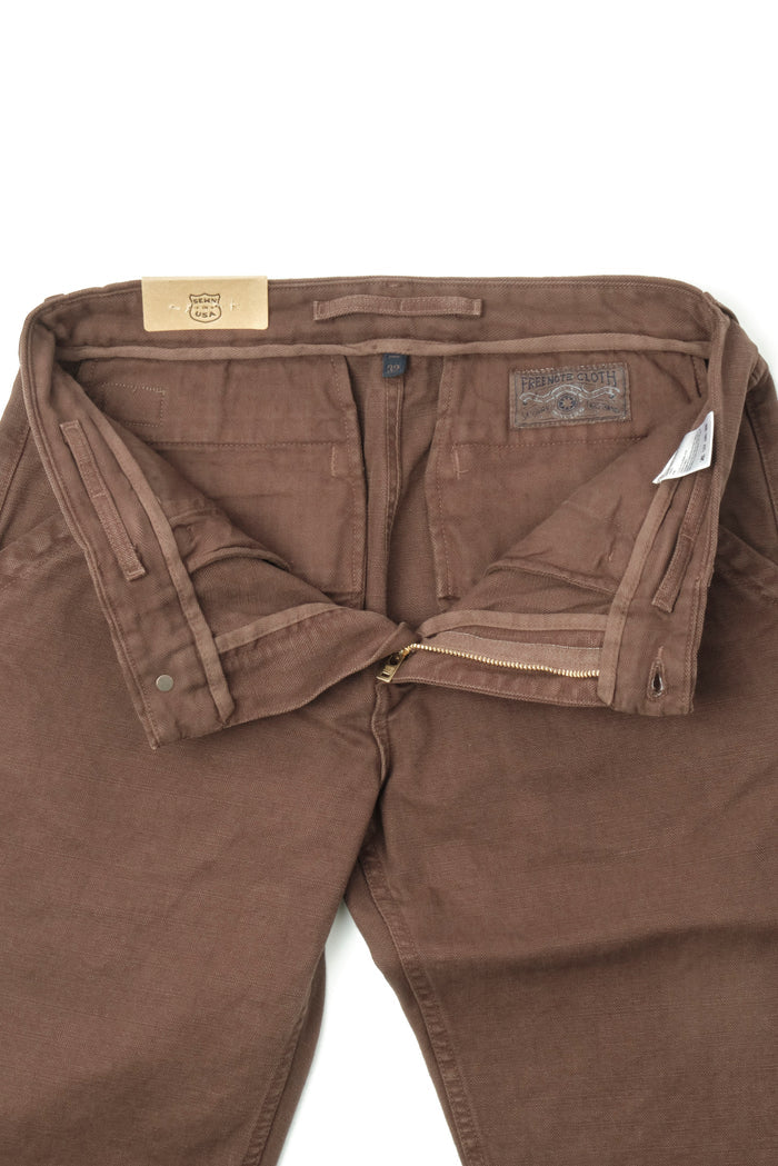 Freenote Cloth Workers Chino Slim Fit 14oz Slub - Bark