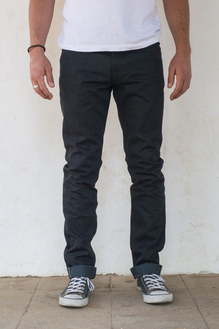 Freenote Cloth Avila Slim Taper Raw 14.25oz Black Grey