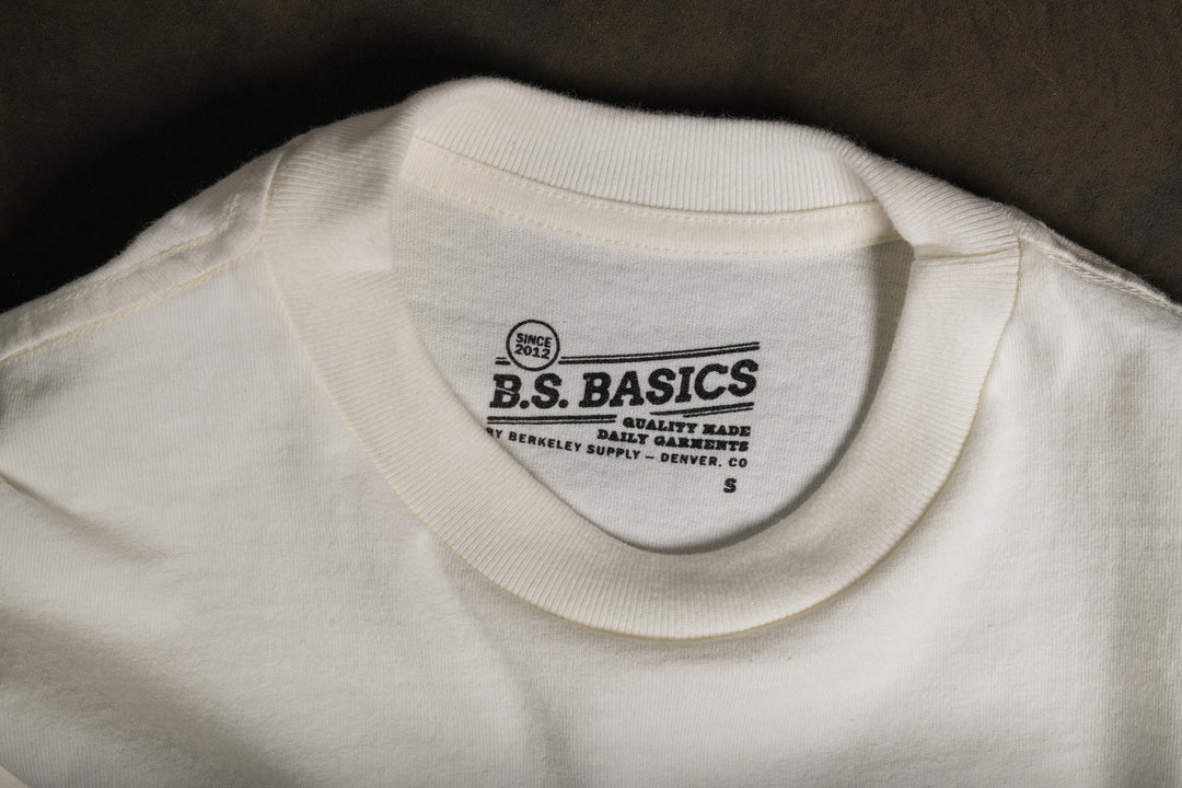 BS Basics Heavyweight Pocket Tee - Natural