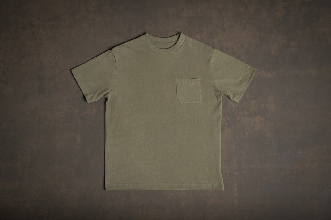 BS Basics Heavyweight Pocket Tee - Fatigue