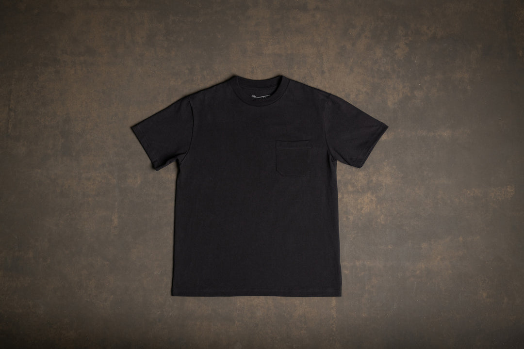 BS Basics Heavyweight Pocket Tee - Black