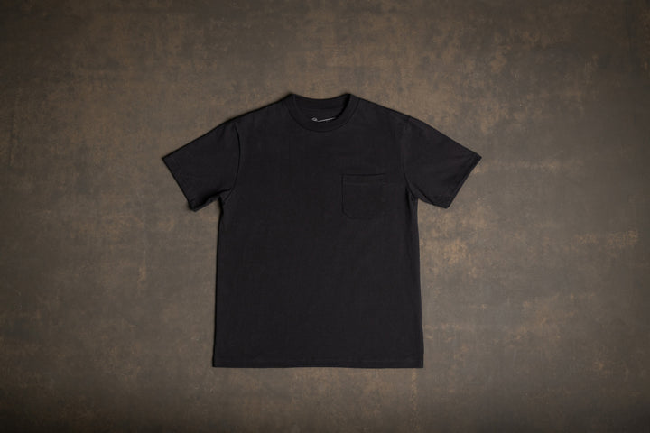 BS Basics Heavyweight Pocket Tee - Black