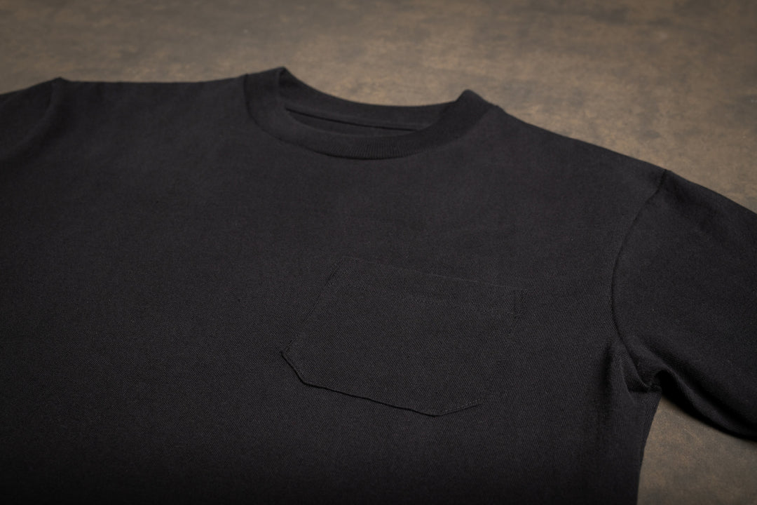 BS Basics Heavyweight Pocket Tee - Black