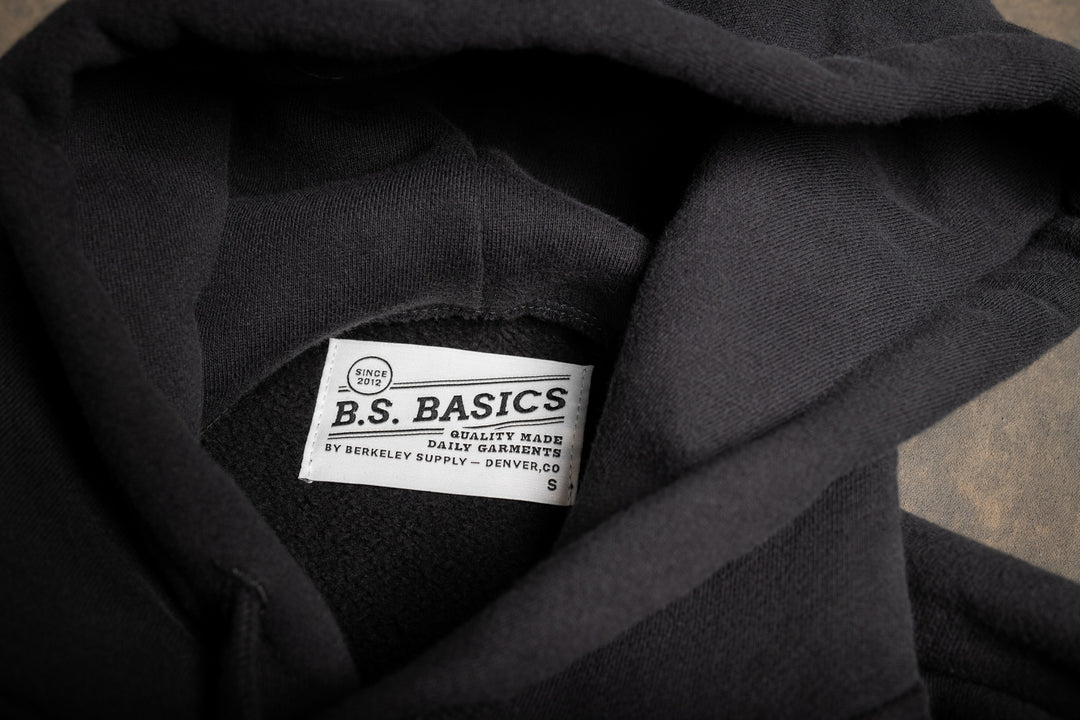 BS Basics Heavyweight Hoodie - Black