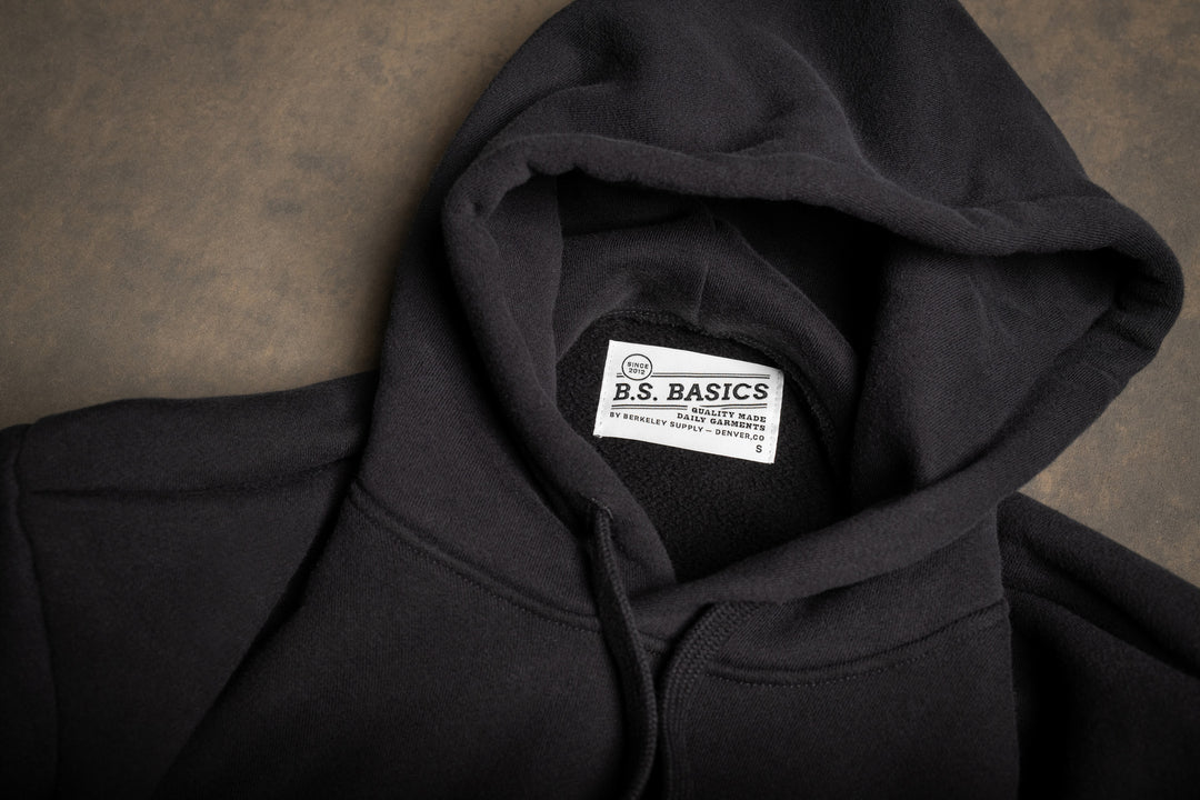 BS Basics Heavyweight Hoodie - Black