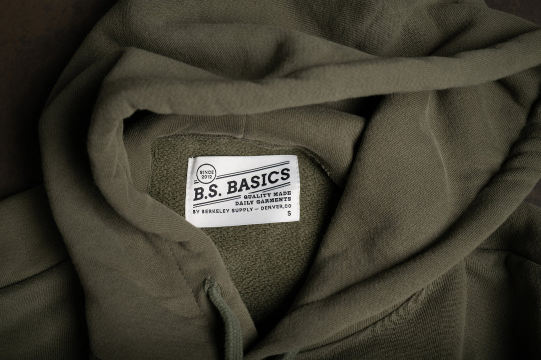 BS Basics Heavyweight Hoodie - Fatigue