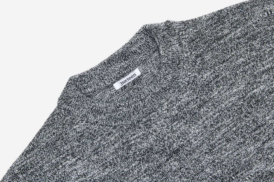 3sixteen Knit T-Shirt - Black Marled Yarn