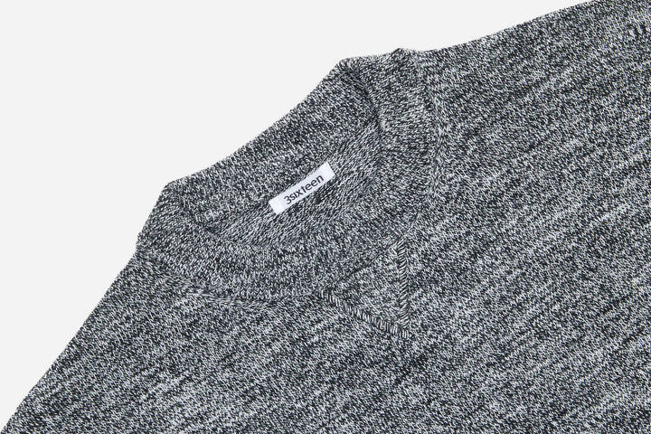 3sixteen Knit T-Shirt - Black Marled Yarn