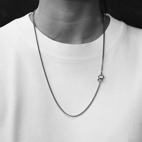 GOOD ART Curb Chain Necklace - 4A 18"